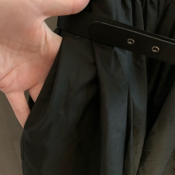 isaac mizrahi black belted dress with pockets. like new! - Picture 2 of 5